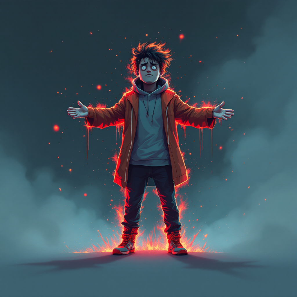 Человек на перепутье, звонит по телефону, символизируя решение финансовых трудностей