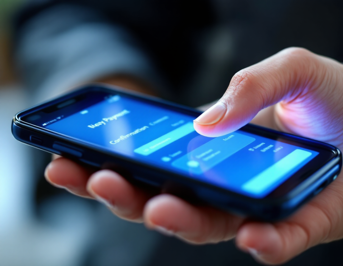 Рука держит смартфон с уведомлением о получении денег на фоне календаря с отмеченными сроками.