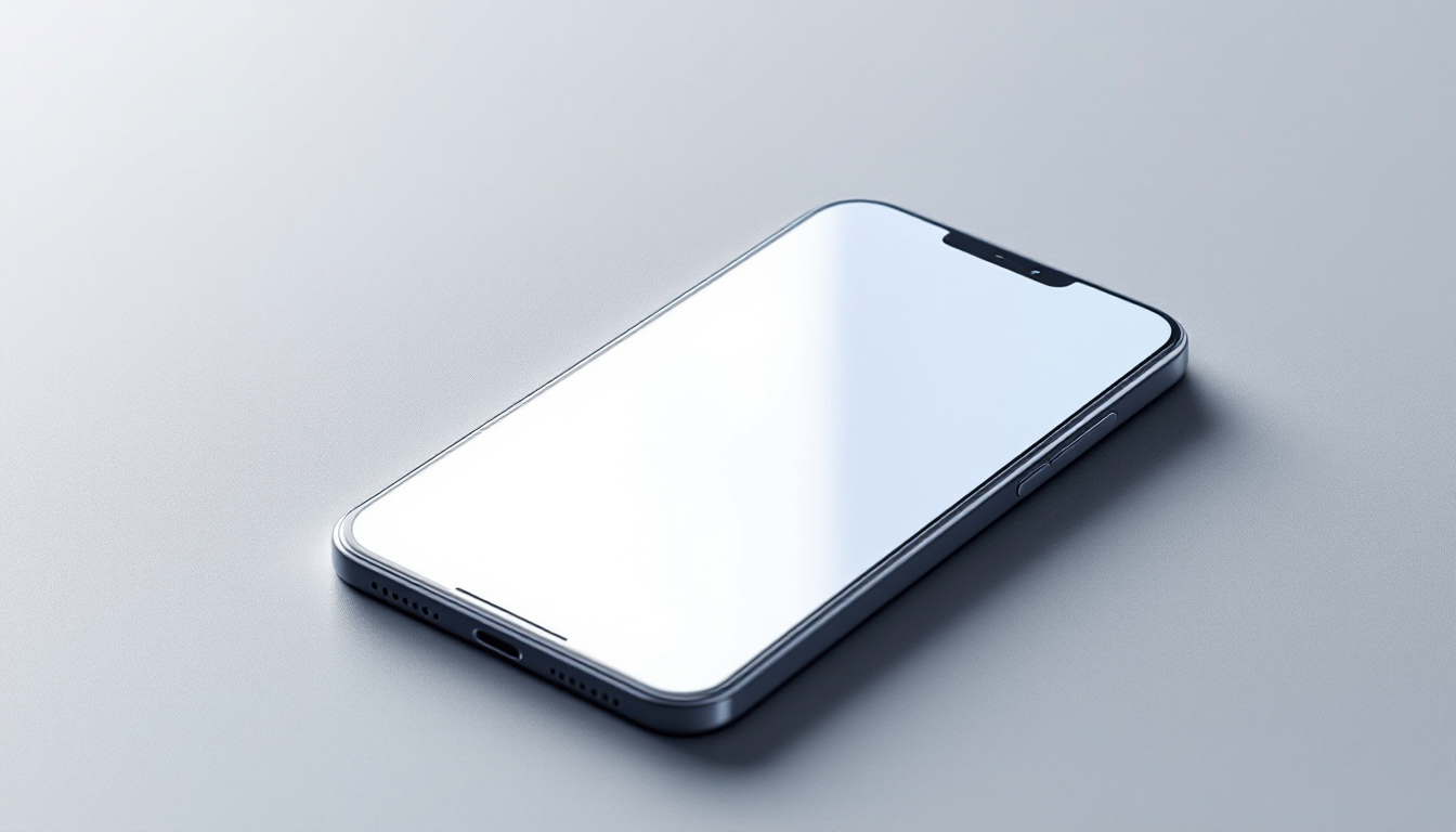 Смартфон на столе с графикой повышенного кэшбэка на экране, символизирующий экономию на регулярных платежах.