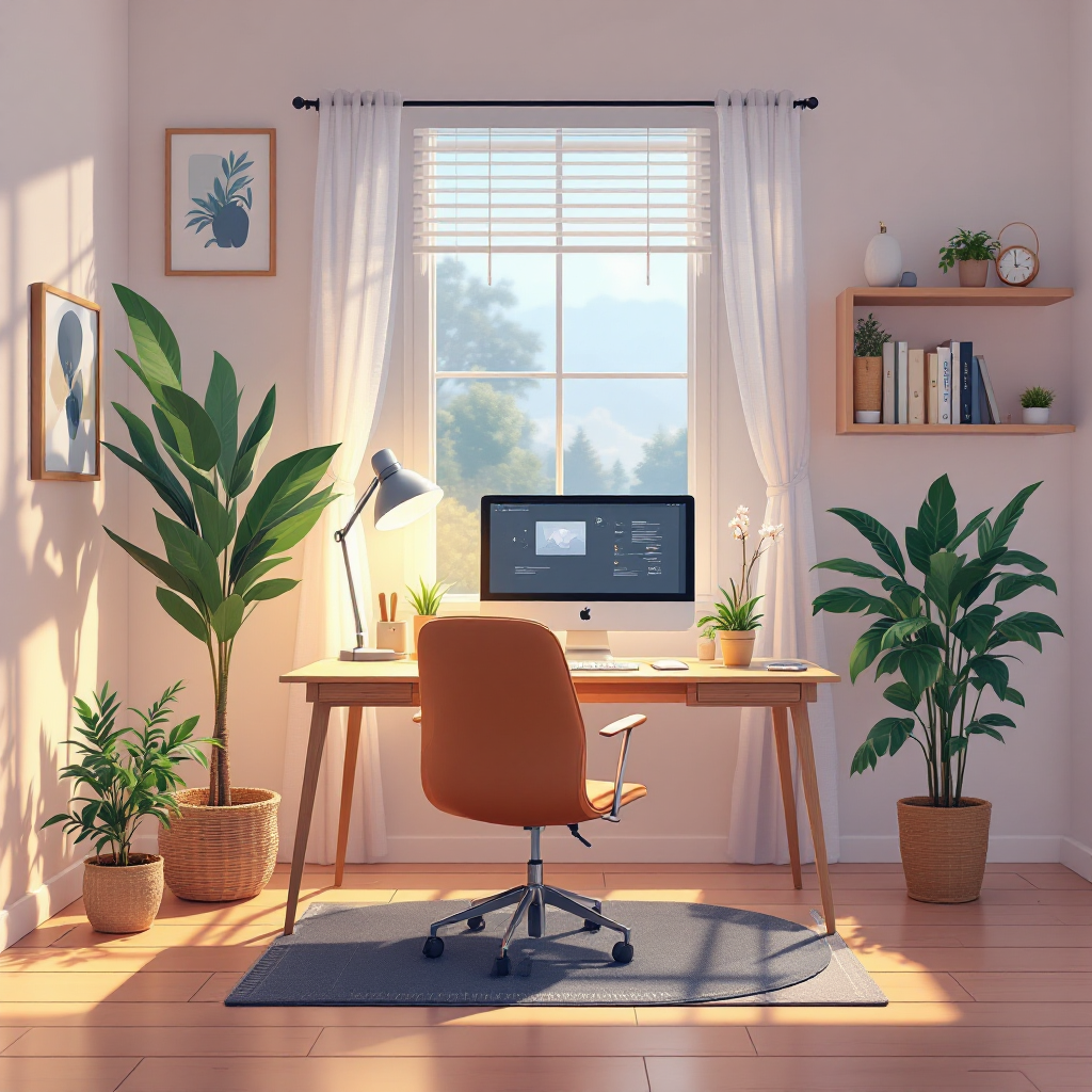 Человек в домашнем офисе рассчитывает досрочное погашение кредита с калькулятором и графиком долга.