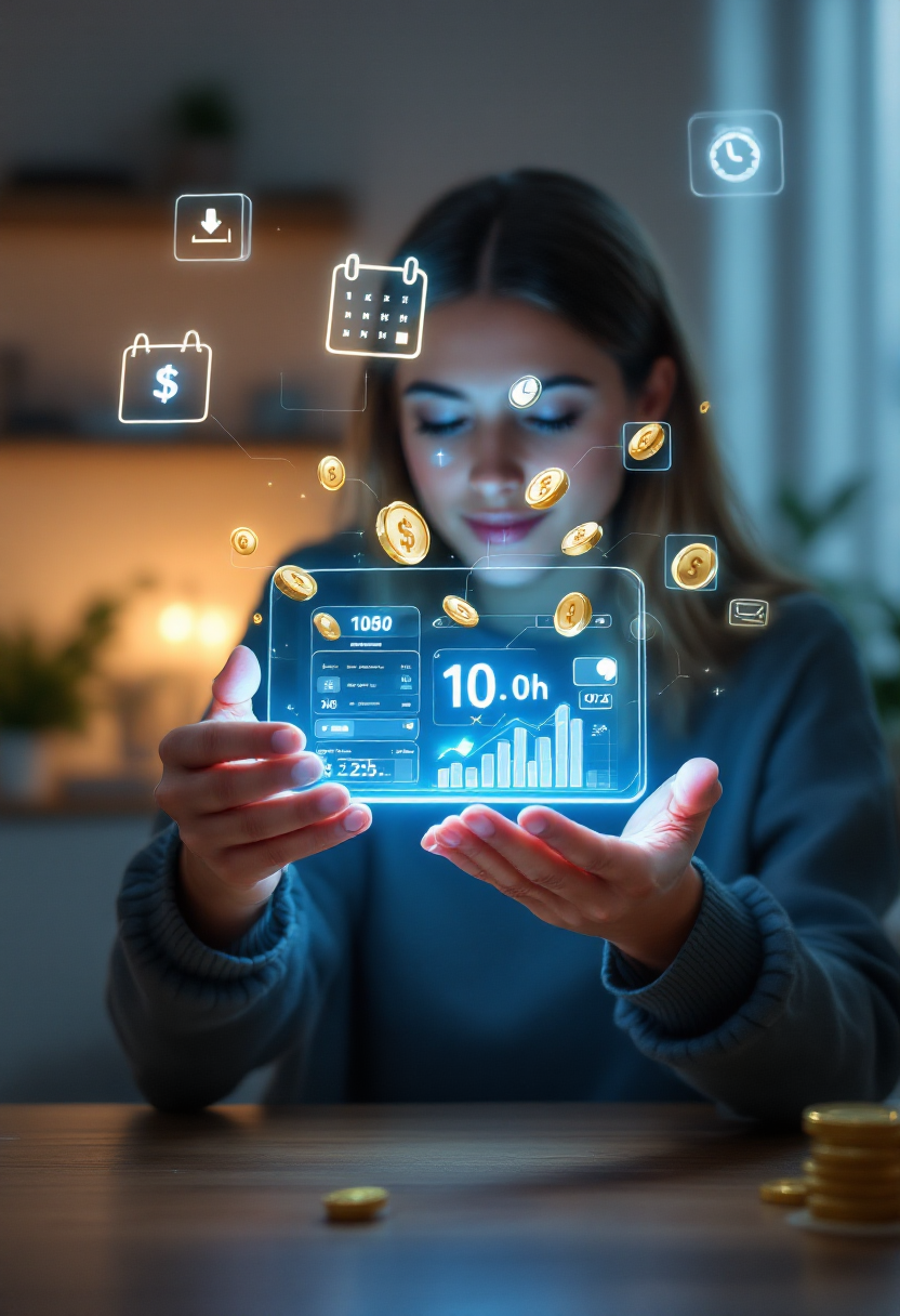 Человек получает займ через цифровой кошелёк в современной обстановке, символизируя быстрый и прозрачный процесс.