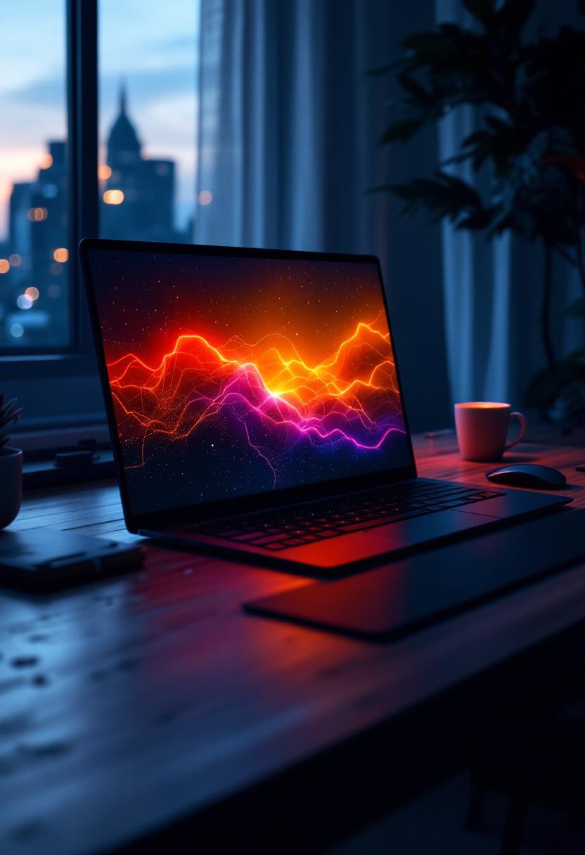 Фрилансер за рабочим столом ночью разбирается с налогами на валютные операции, окружённый международными деньгами и документами.